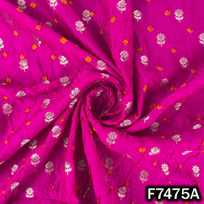 Pure Bandhani Silk Fabric - F7475