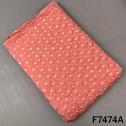 Pure Bandhani Silk Fabric - F7474