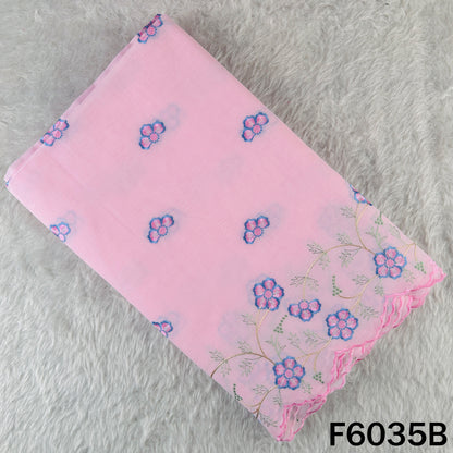 Thread Embroidered Cotton Fabric - F6035