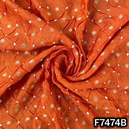 Pure Bandhani Silk Fabric - F7474