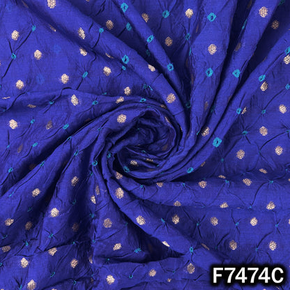 Pure Bandhani Silk Fabric - F7474