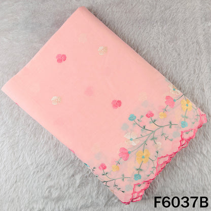 Thread Embroidered Cotton Fabric - F6037