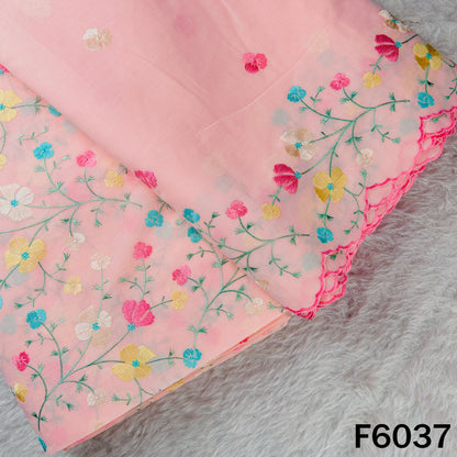 Thread Embroidered Cotton Fabric - F6037