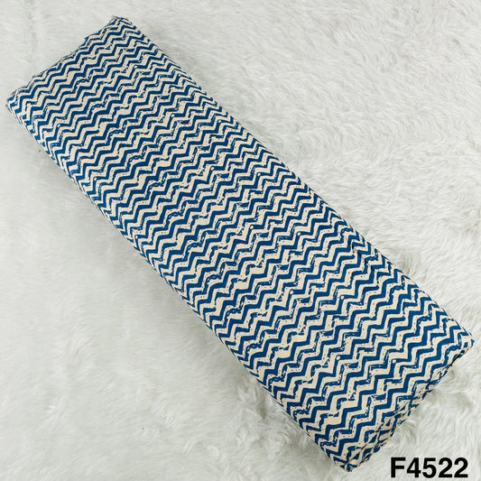 Indigo Print Rayon Cotton Fabric- F4522