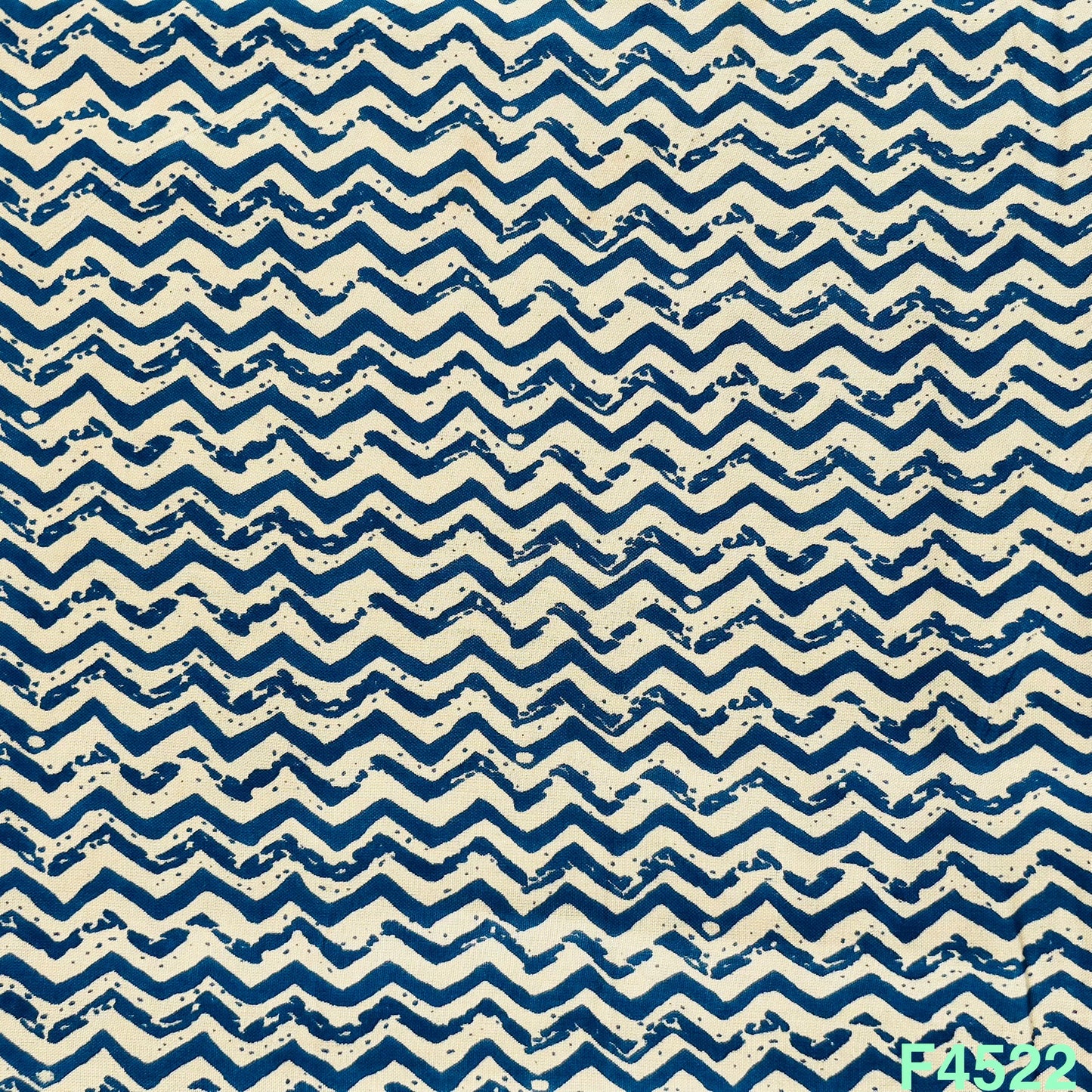 Indigo Print Rayon Cotton Fabric- F4522