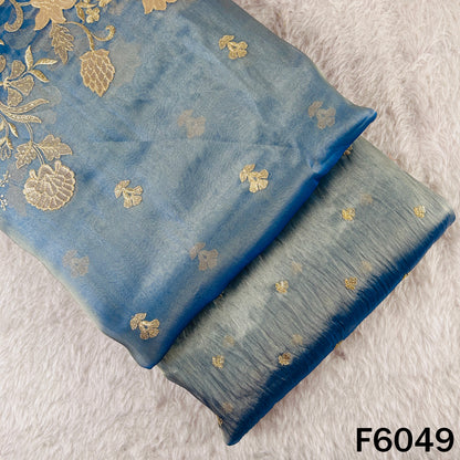 Zari Sequins Work Tissue Fabric - F6049