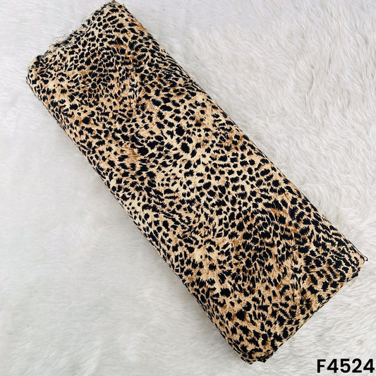 Animal Print Rayon Cotton Fabric- F4524
