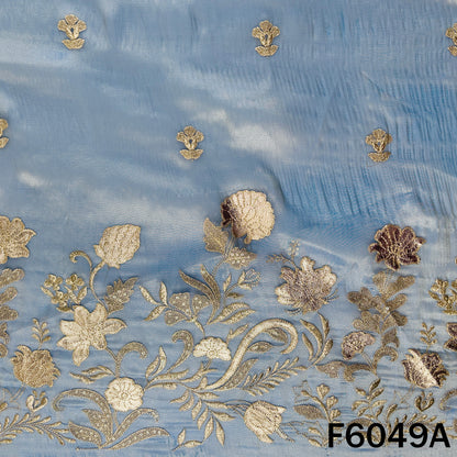 Zari Sequins Work Tissue Fabric - F6049