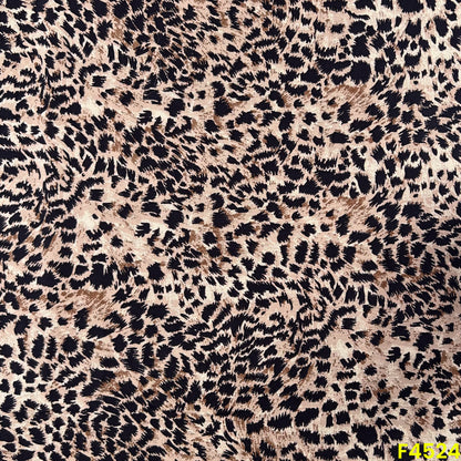 Animal Print Rayon Cotton Fabric- F4524