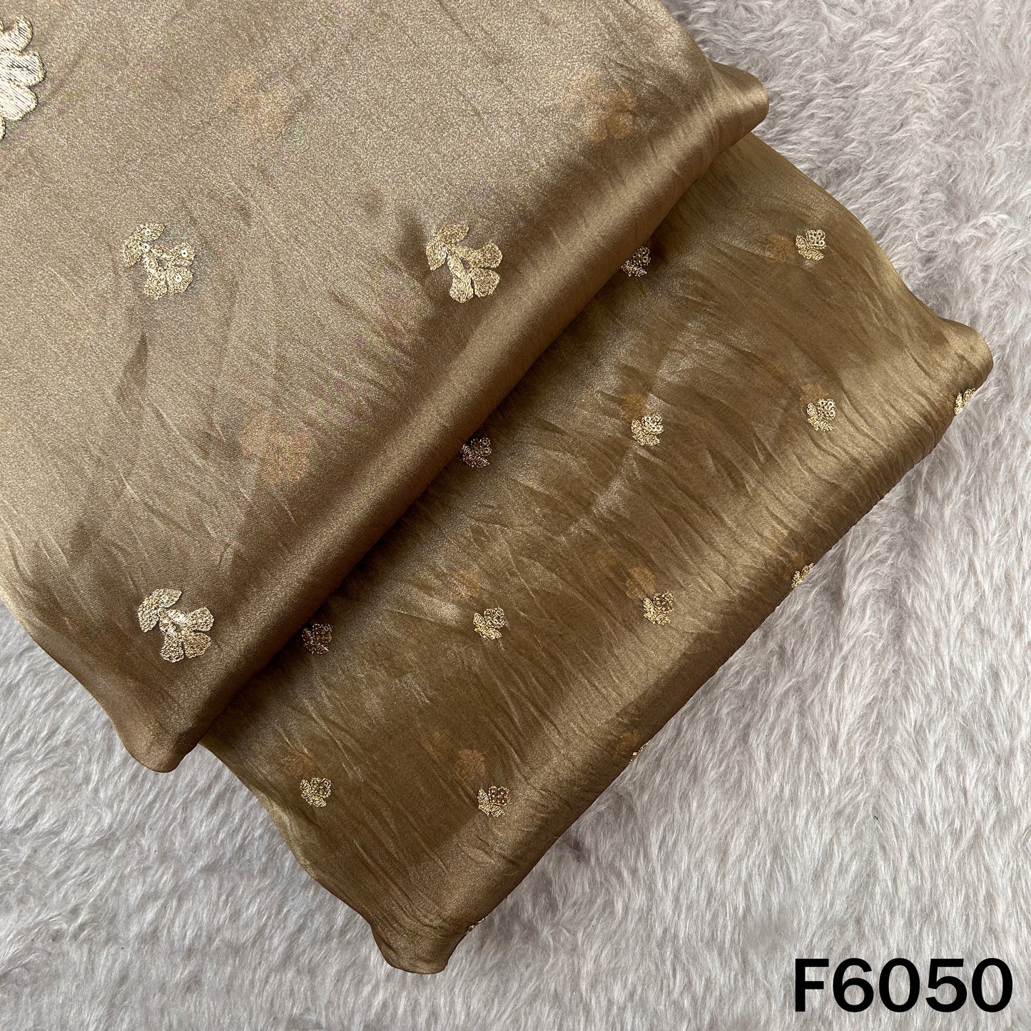 Zari Sequins Work Tissue Fabric - F6050