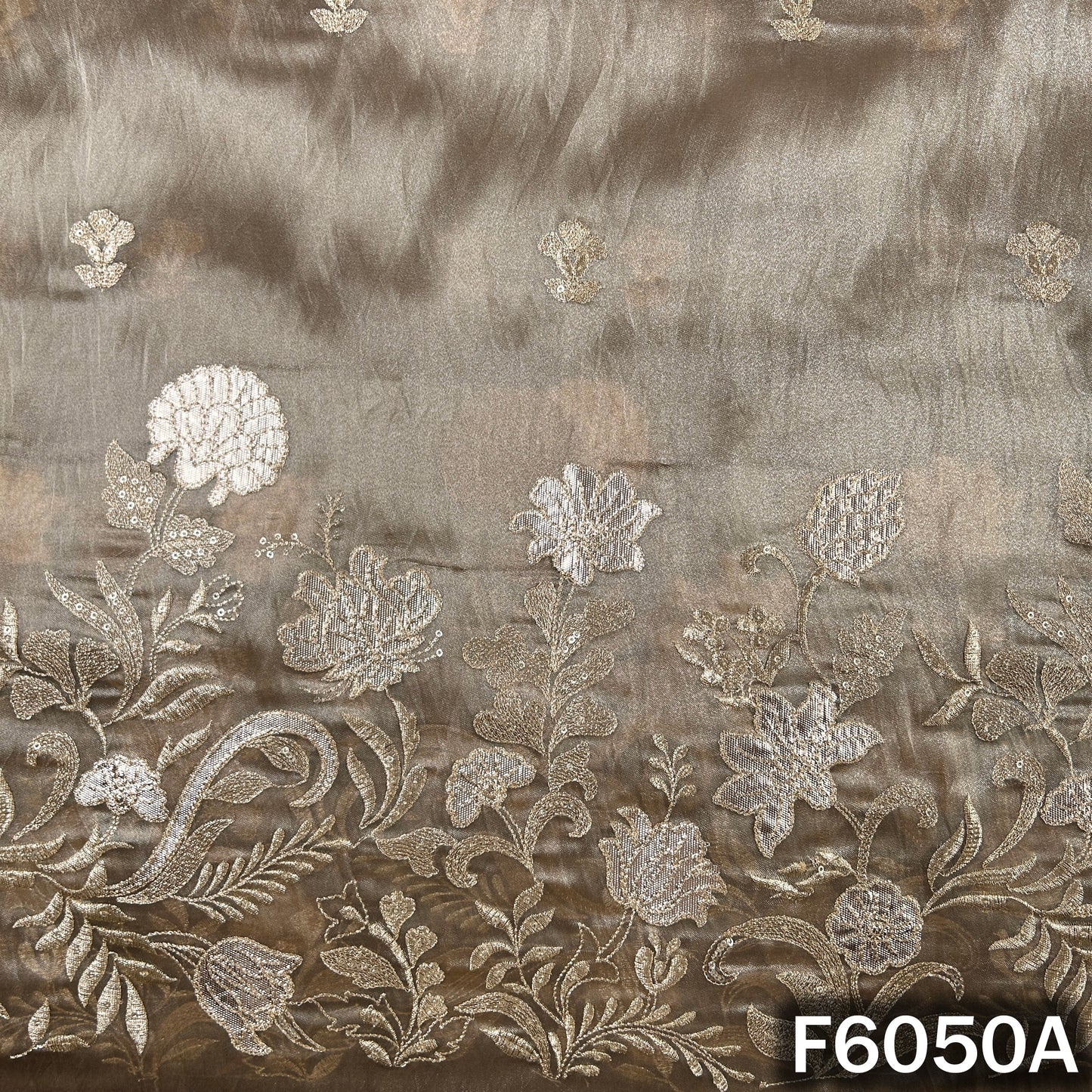 Zari Sequins Work Tissue Fabric - F6050