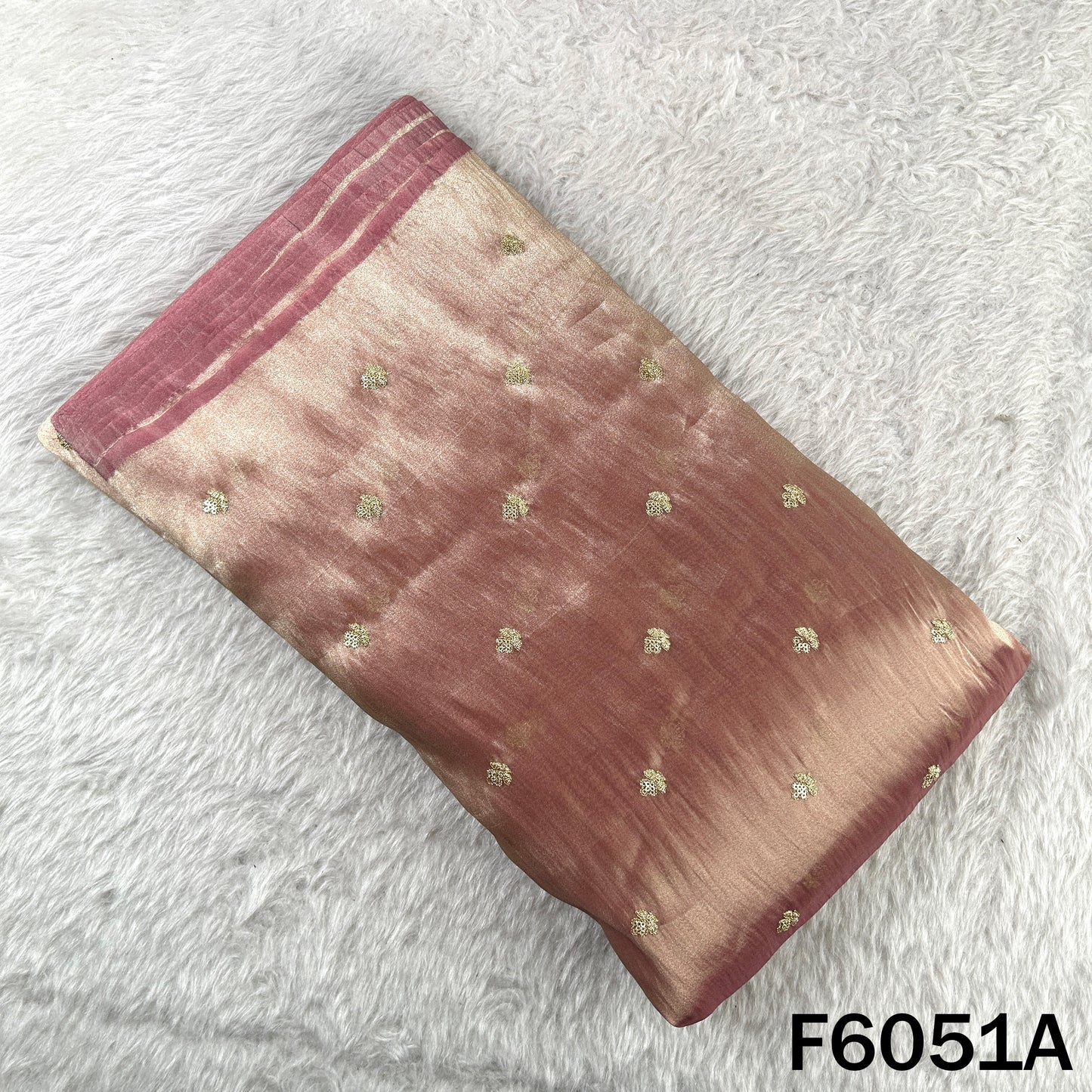 Zari Sequins Work Tissue Fabric - F6051