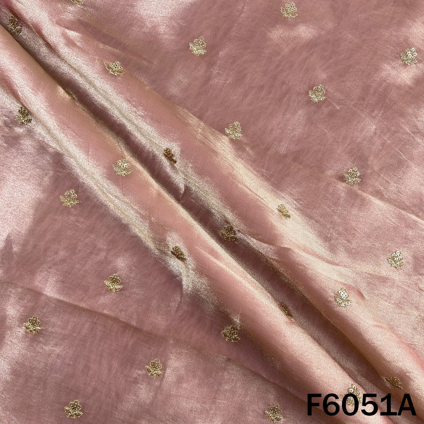 Zari Sequins Work Tissue Fabric - F6051
