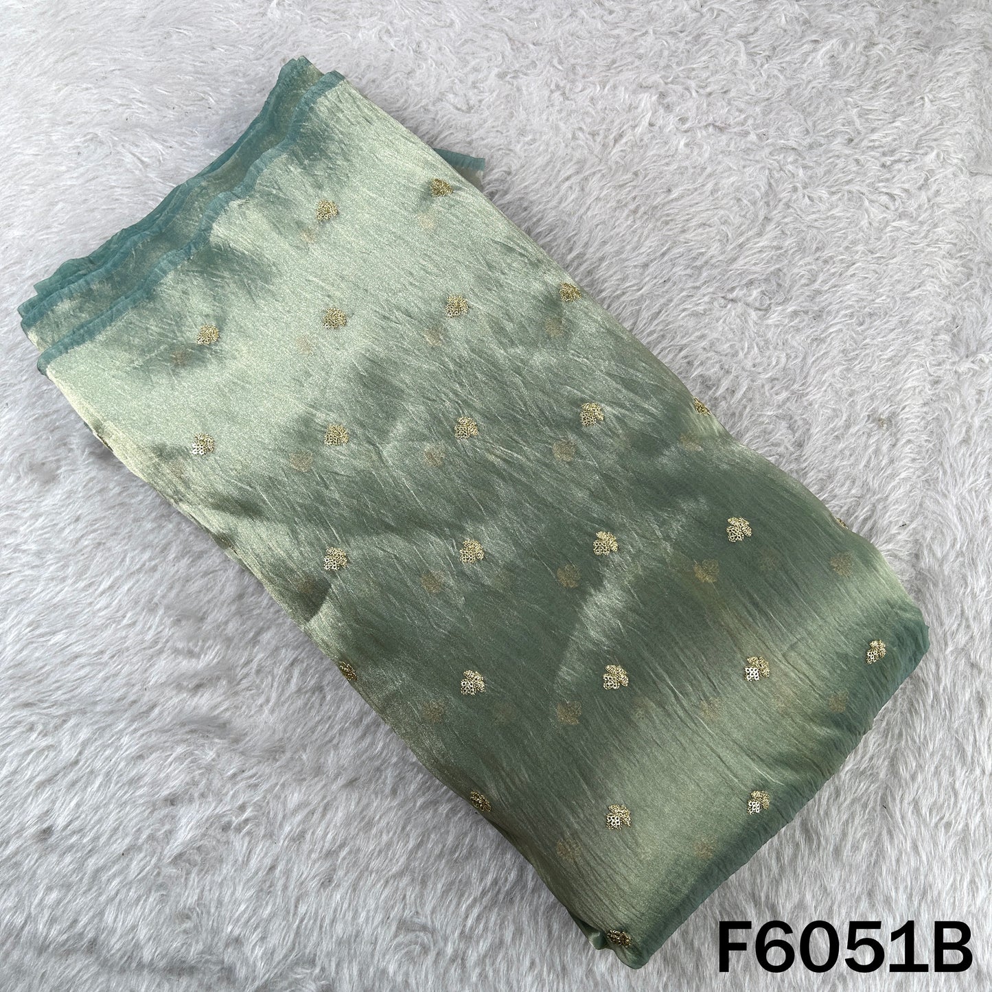 Zari Sequins Work Tissue Fabric - F6051