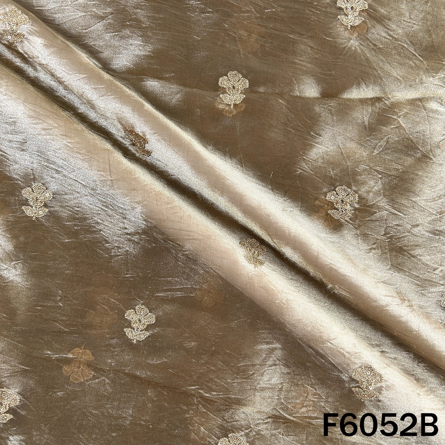 Zari Sequins Work Tissue Fabric - F6052