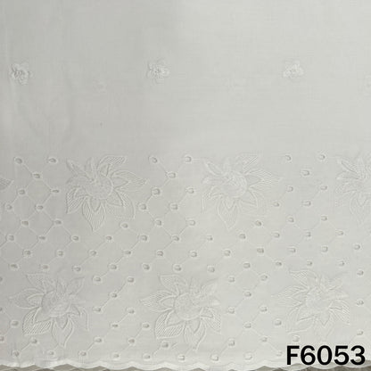 Chikankari Cotton Fabric - F6053