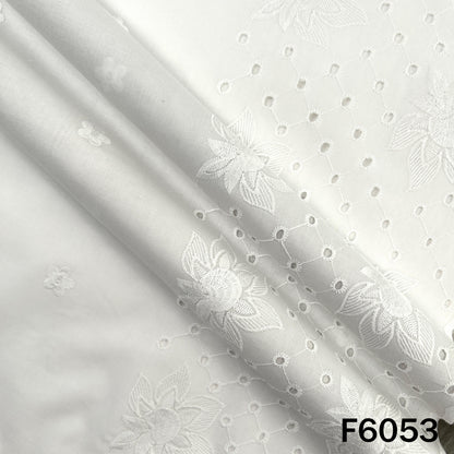 Chikankari Cotton Fabric - F6053