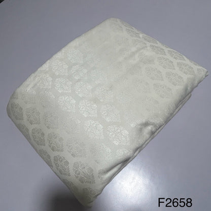 Self Jacquard Cotton Silk Fabric-F2658