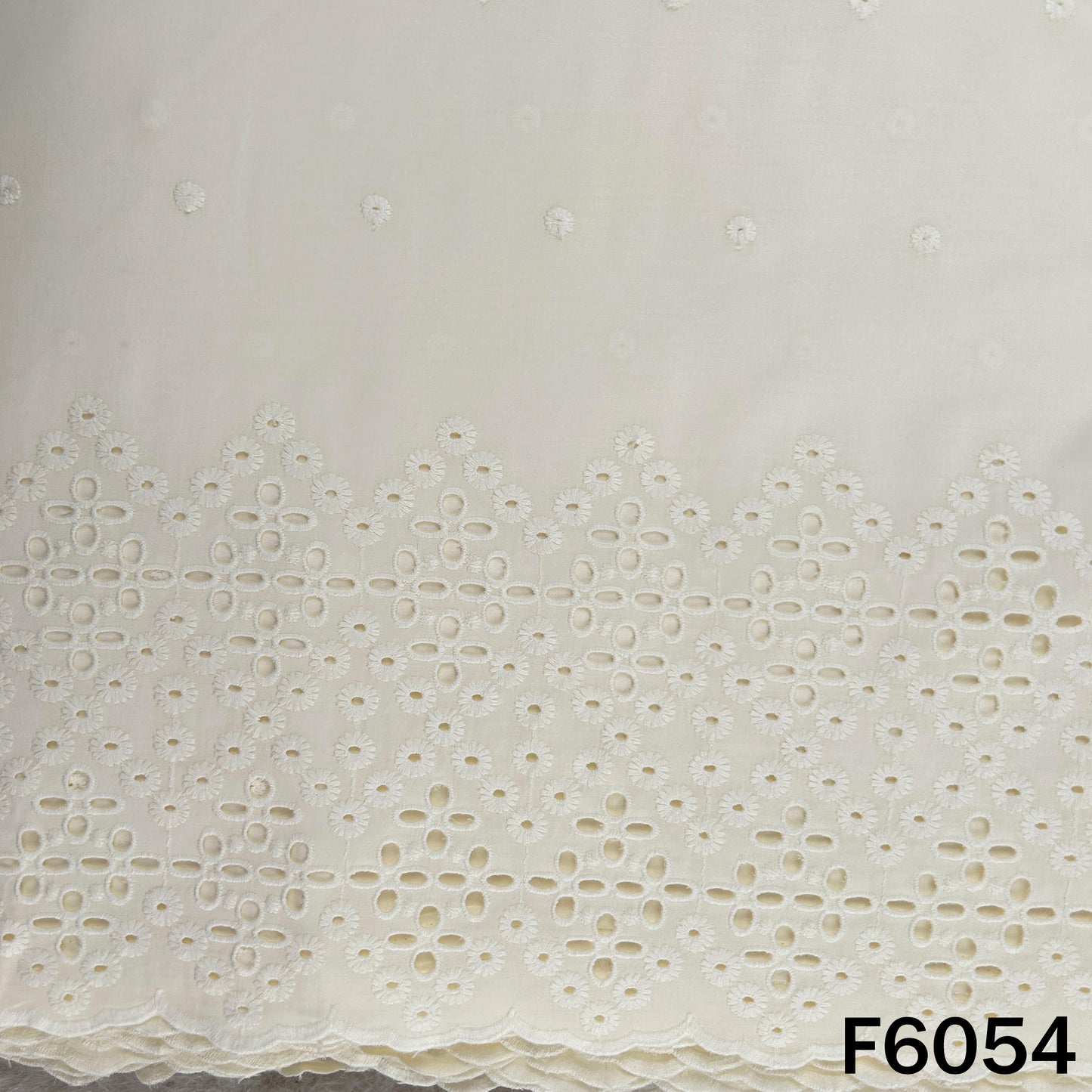 Chikankari Cotton Fabric - F6054