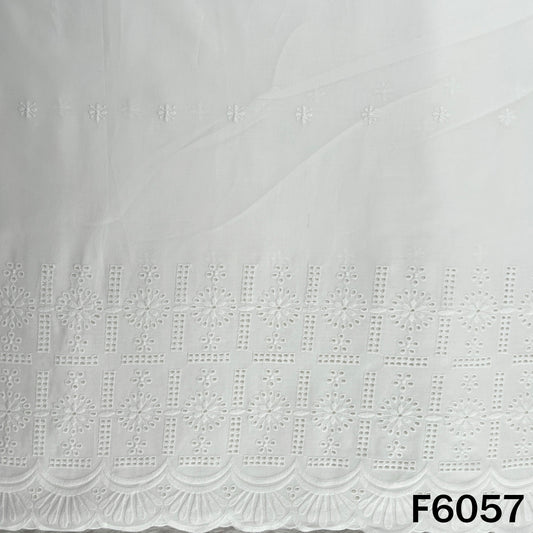 Chikankari Cotton Fabric - F6057