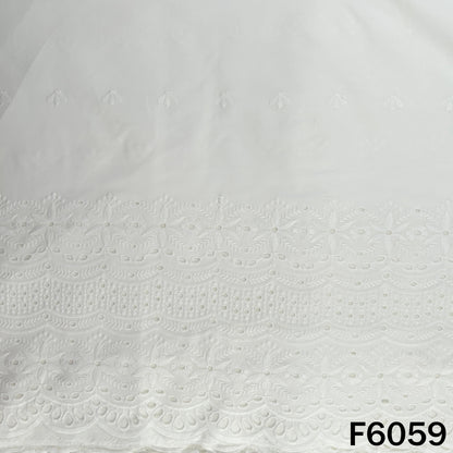Chikankari Cotton Fabric - F6059