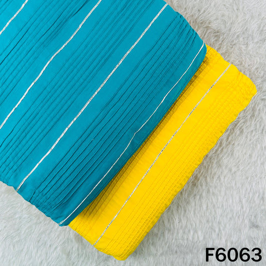 Pintex Gota Patti Cotton Fabric - F6063