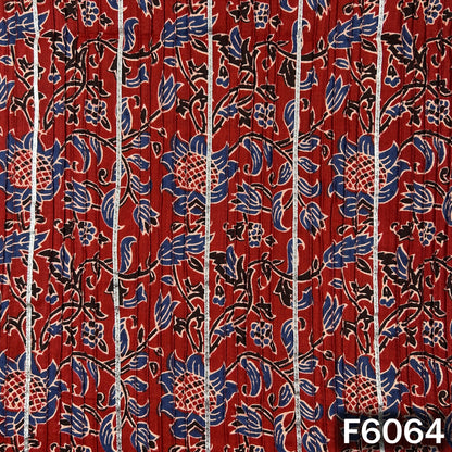 Printed Pintex Gota Patti Cotton Fabric - F6064