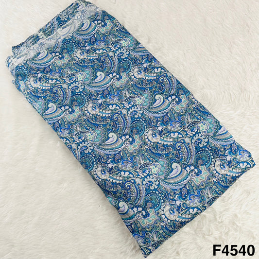 Digital Print Modal Satin Fabric- F4540