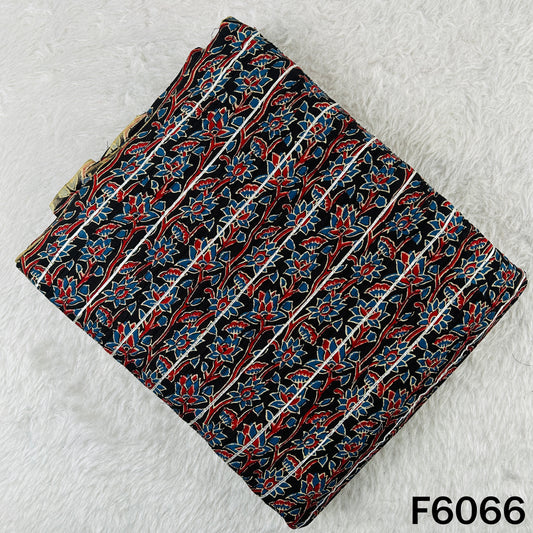 Printed Pintex Gota Patti Cotton Fabric - F6066