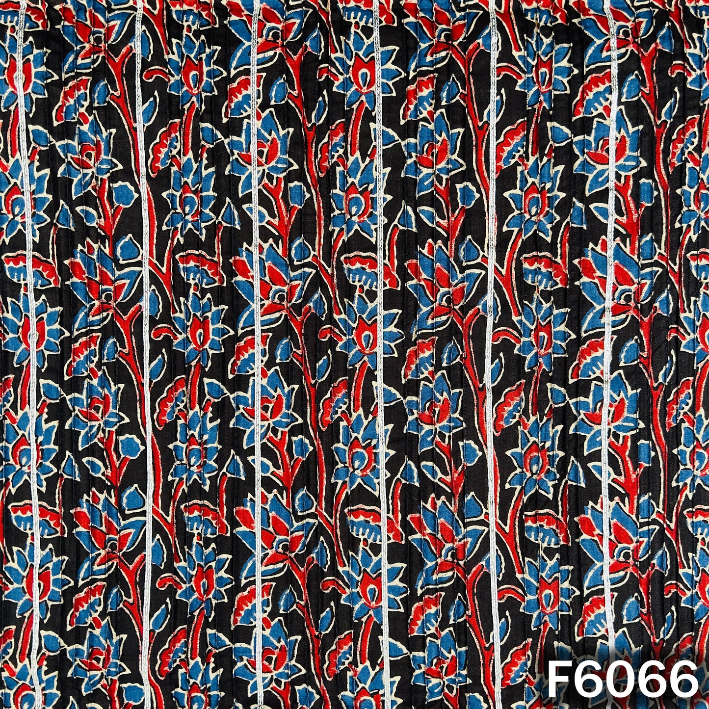 Printed Pintex Gota Patti Cotton Fabric - F6066