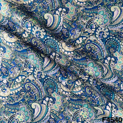 Digital Print Modal Satin Fabric- F4540