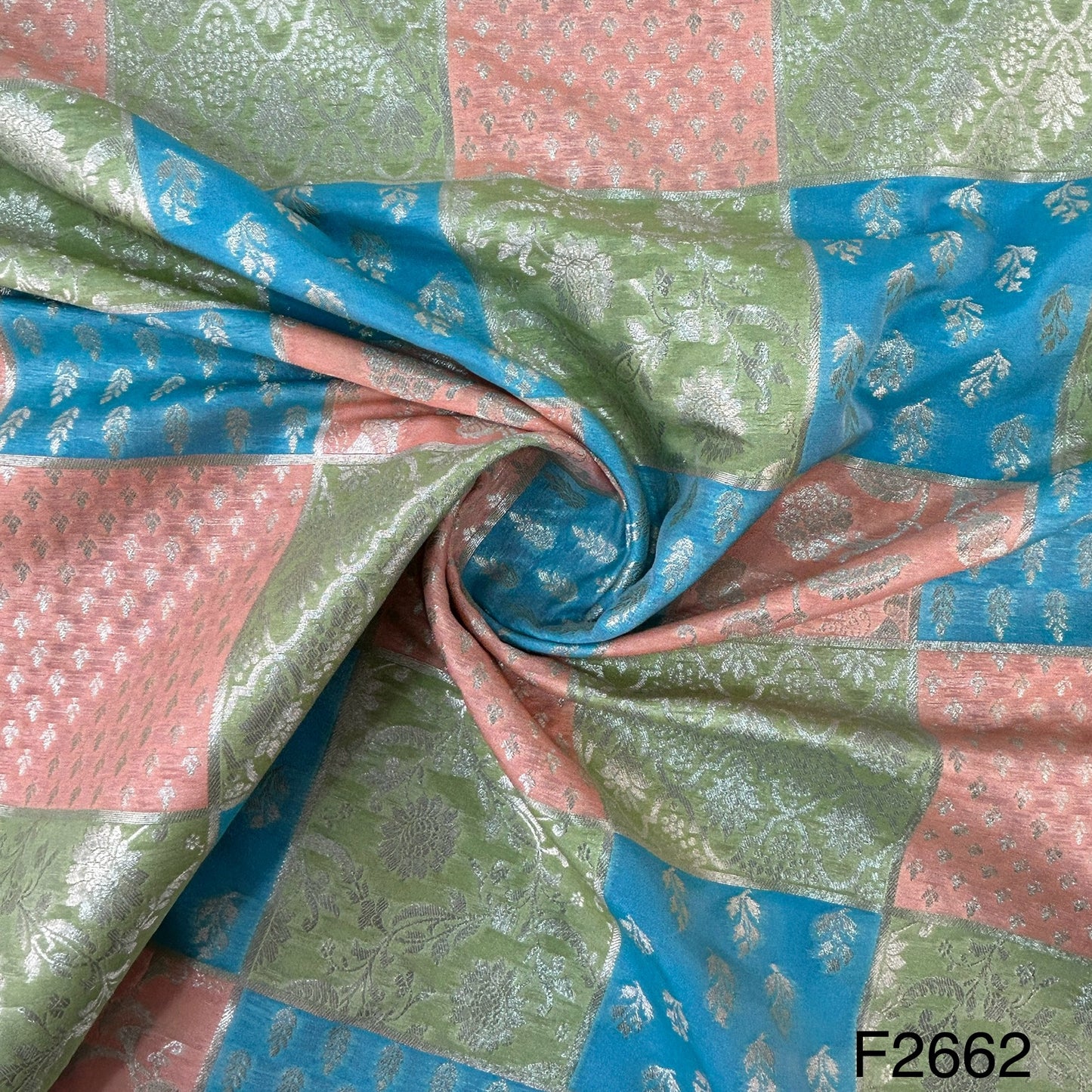 Silk Brocade Fabric-F2662