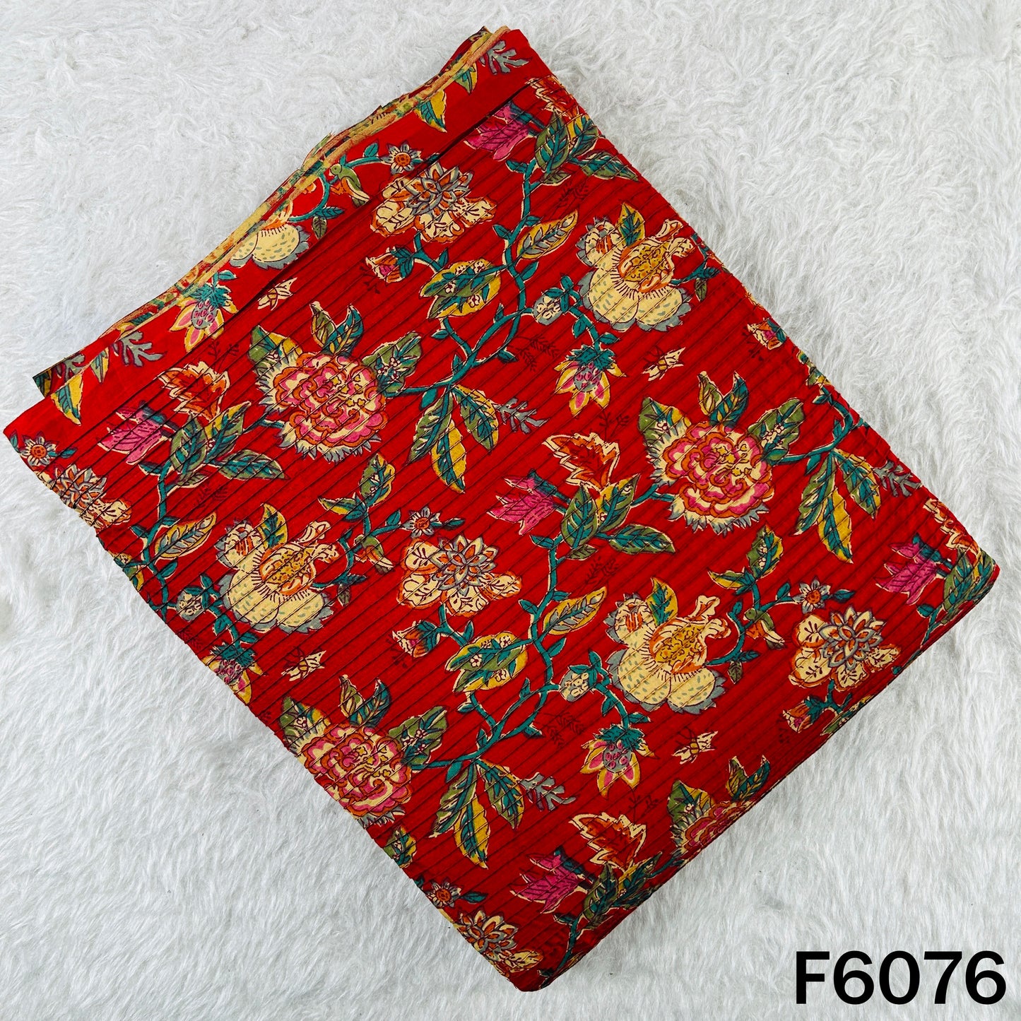 Printed Pintex Cotton Fabric - F6076