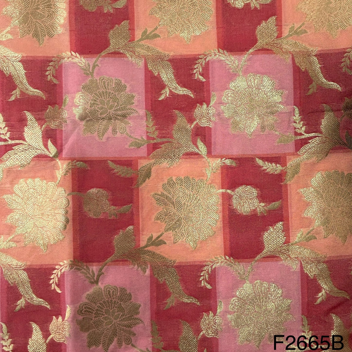 Silk Brocade Fabric-F2665