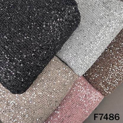 Imported Crochet Net Sequins Fabric - F7486