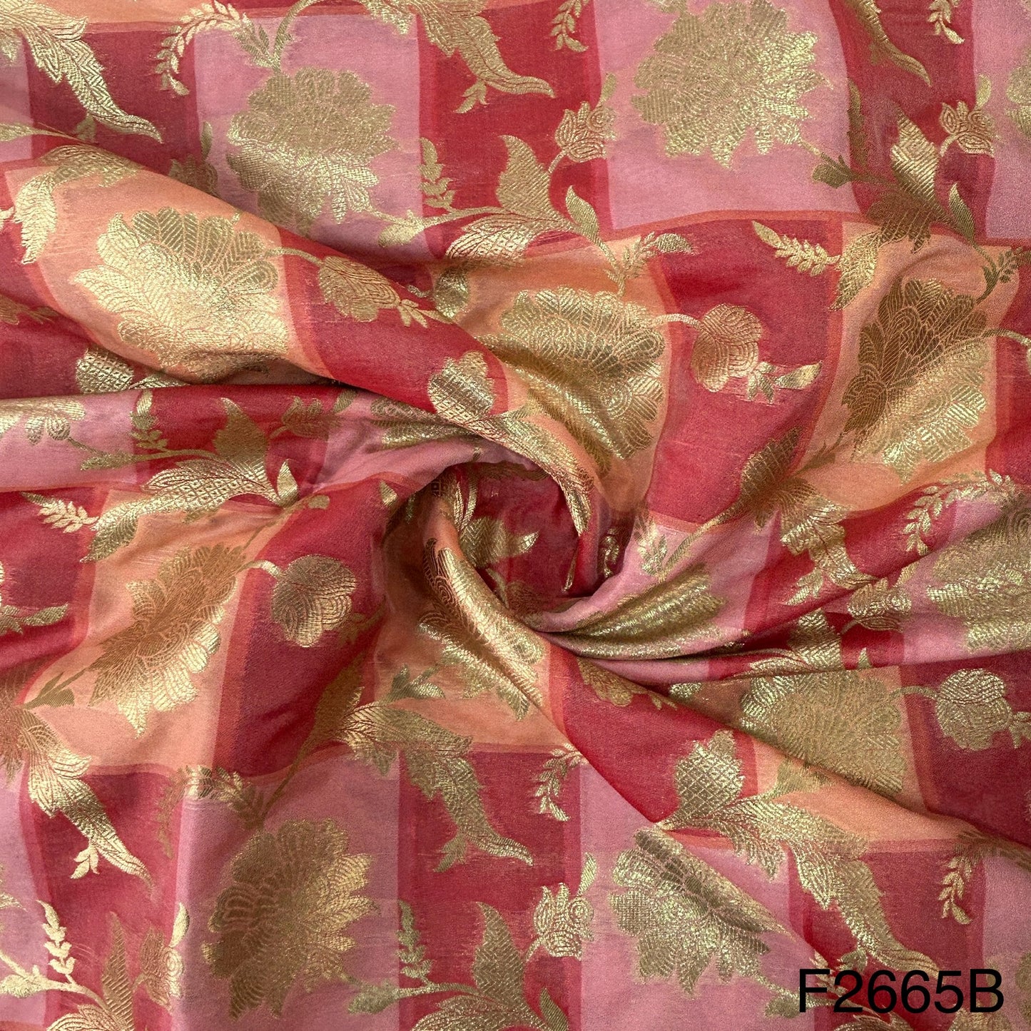 Silk Brocade Fabric-F2665