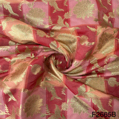 Silk Brocade Fabric-F2665