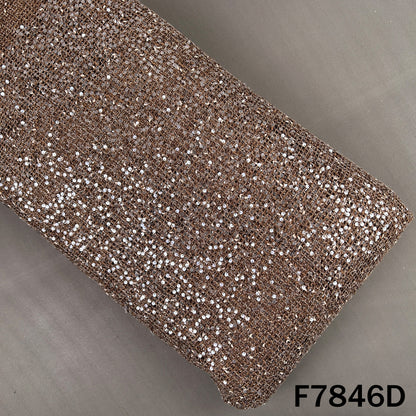 Imported Crochet Net Sequins Fabric - F7486