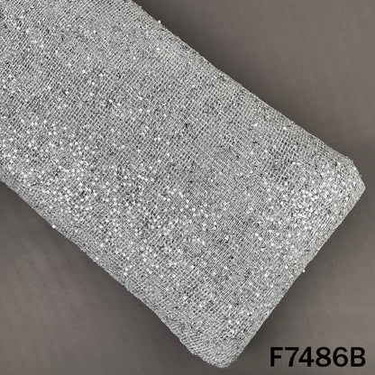 Imported Crochet Net Sequins Fabric - F7486