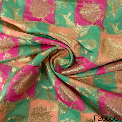 Silk Brocade Fabric-F2665