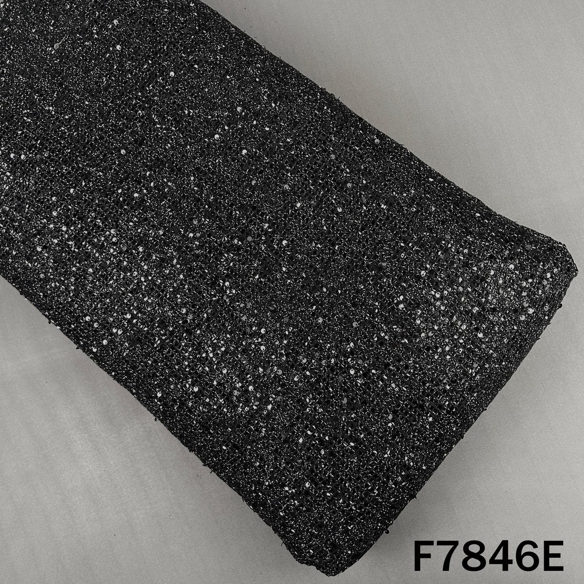 Imported Crochet Net Sequins Fabric - F7486
