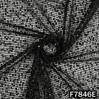 Imported Crochet Net Sequins Fabric - F7486