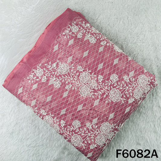 Thread Embroidered Chanderi Fabric - F6082