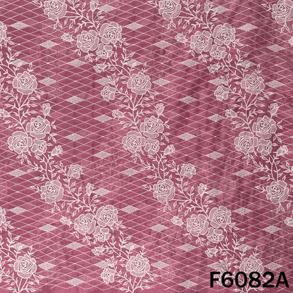 Thread Embroidered Chanderi Fabric - F6082