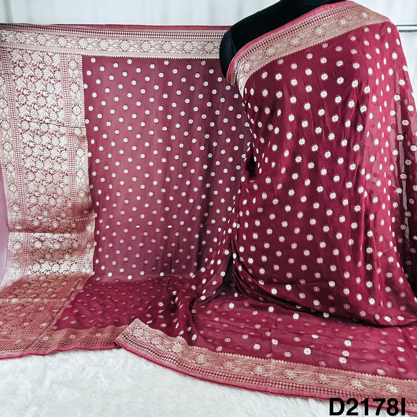Banarasi Georgette Dupatta-D2178