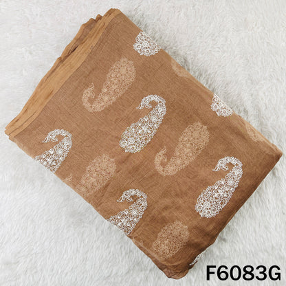Thread Embroidered Mul Chanderi Fabric - F6083