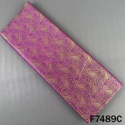 Self Jacquard Brocade Silk Fabric - F7489
