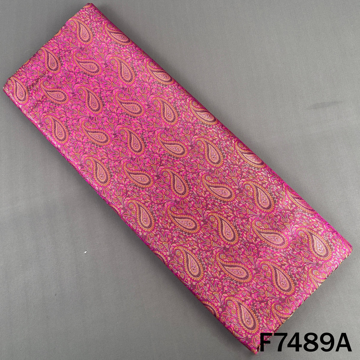 Self Jacquard Brocade Silk Fabric - F7489