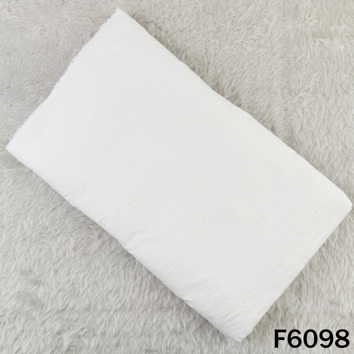 Chikankari Cotton Fabric - F6098