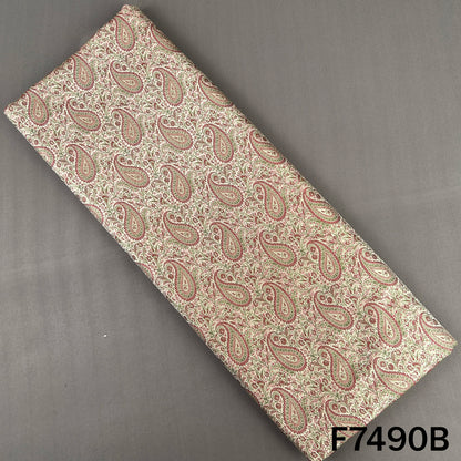 Self Jacquard Brocade Silk Fabric - F7490